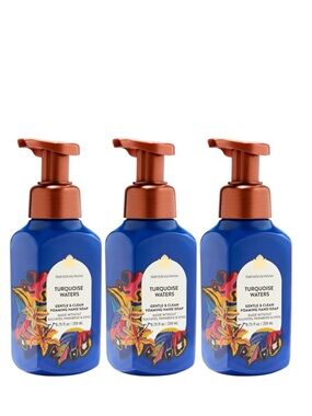 Bath & Body Works Turquoise Waters Gentle & Clean Foaming Hand Soap x 3
